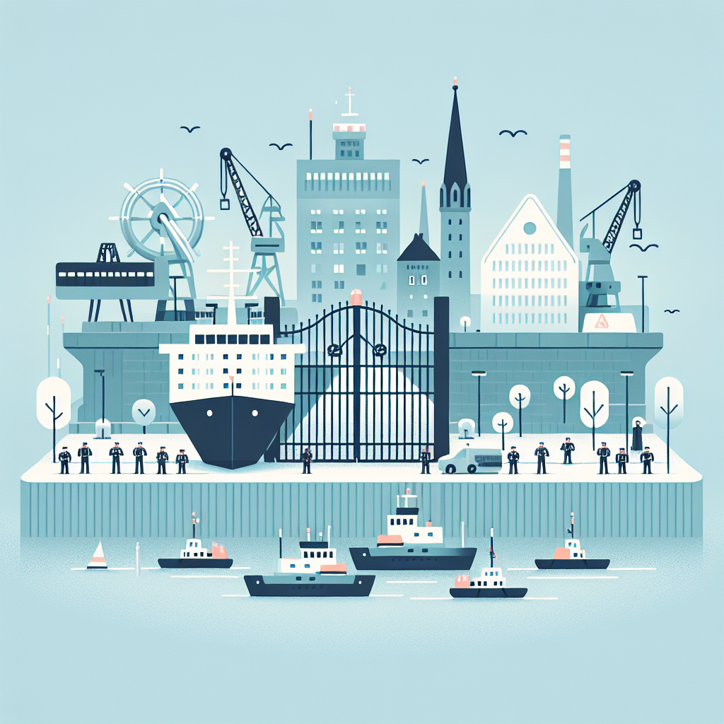 Moderne Überwachungsanlage im Bremer Hafen