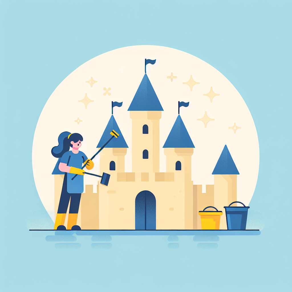 Eine Person ölt ein Türschloss im Rahmen des Frühjahrsputzes.