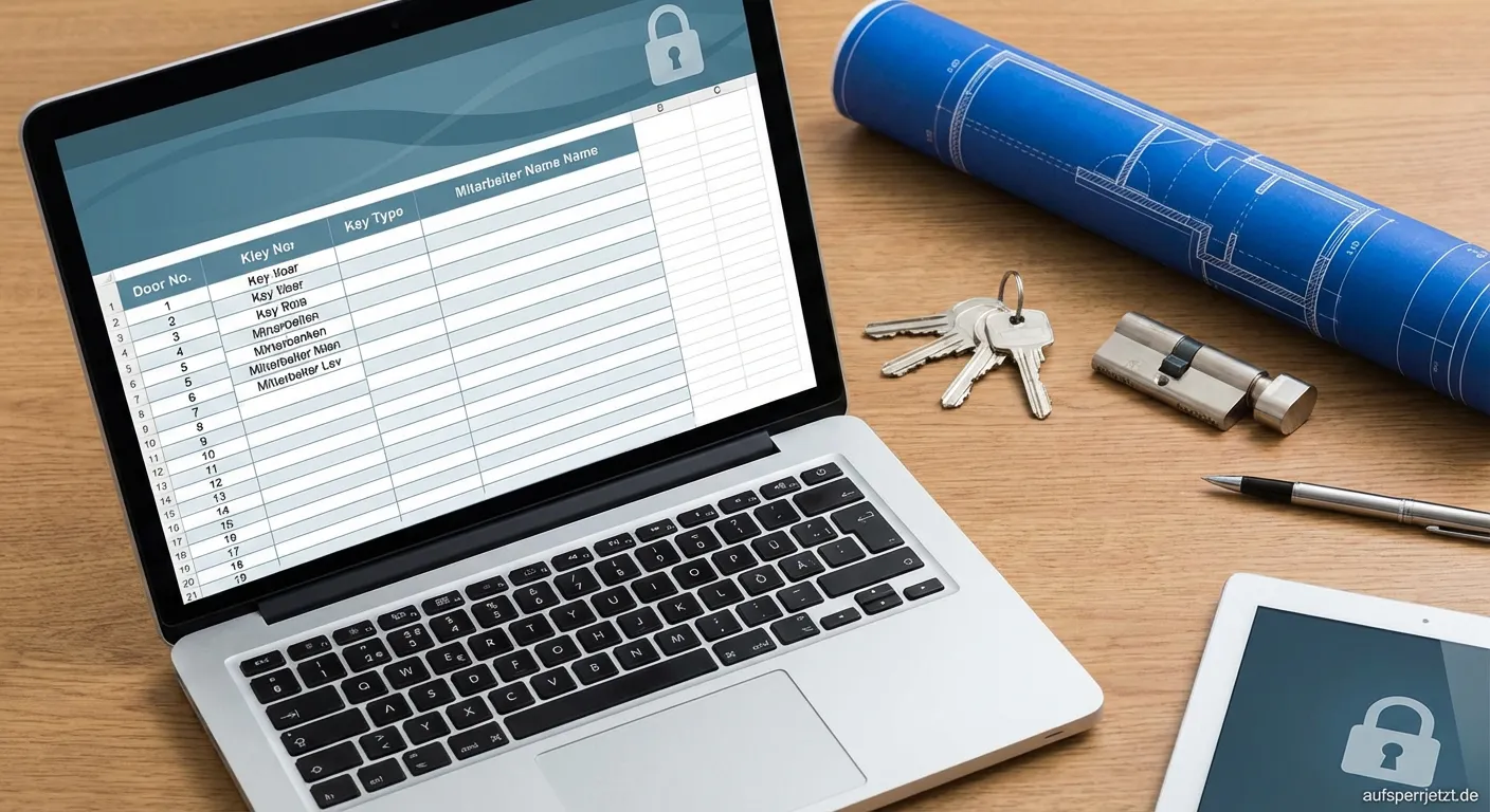 Excel Vorlage für Schließplan einer Schließanlage