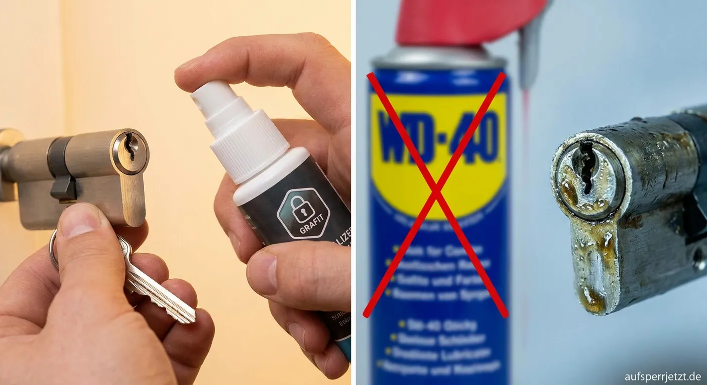 Schließzylinder Pflege und Wartung ohne WD-40