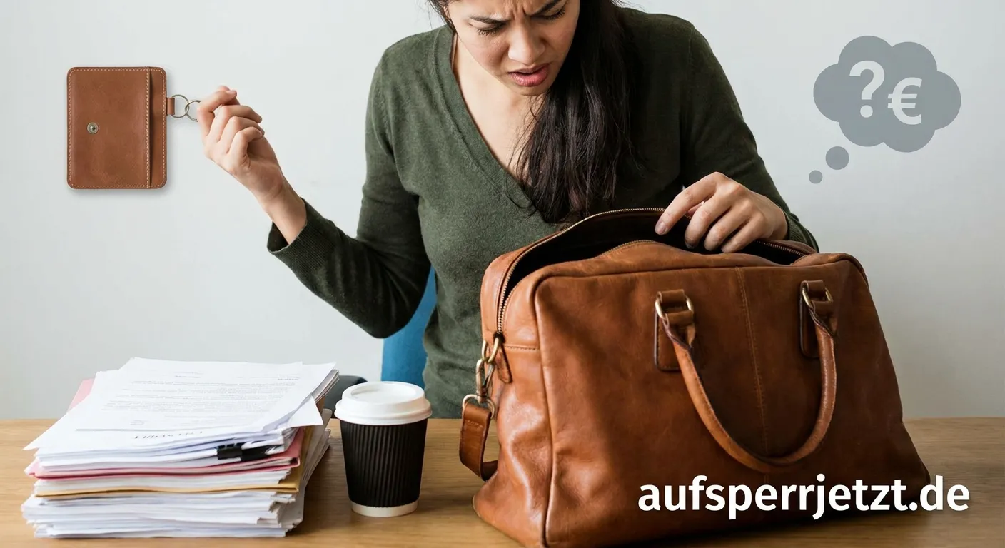 Person hält verlorene Schlüssel in der Hand