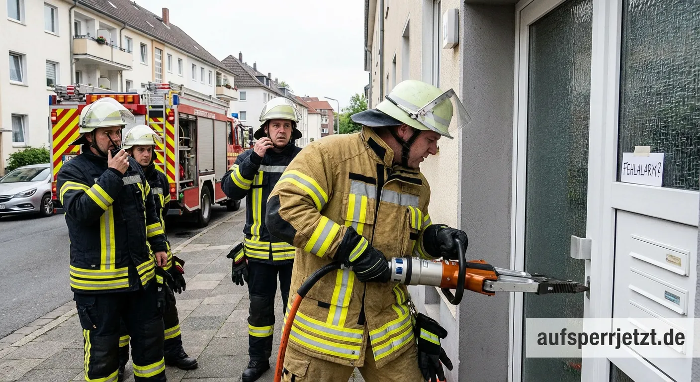 Feuerwehr bei Türöffnung wegen vermuteter Gefahr
